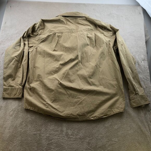 Guide Series Men's Shirt XL Long Sleeve Outdoors Khaki Casual Pockets Utility Ta - Picture 8 of 8